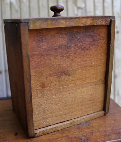 19th Century Spice Cabinet with Lettering