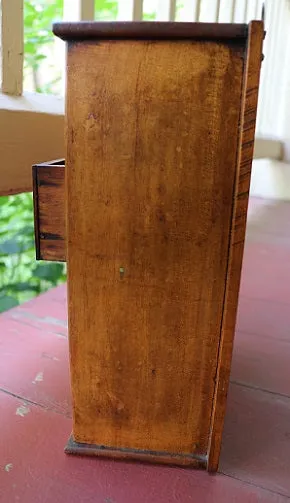 19th Century Spice Cabinet with Lettering