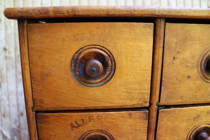 19th Century Spice Cabinet with Lettering