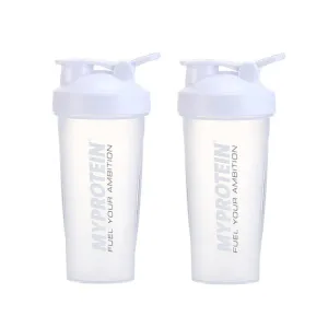 2 PCS YZ025 600ml Multifunctional Transparent Water Cup(White)