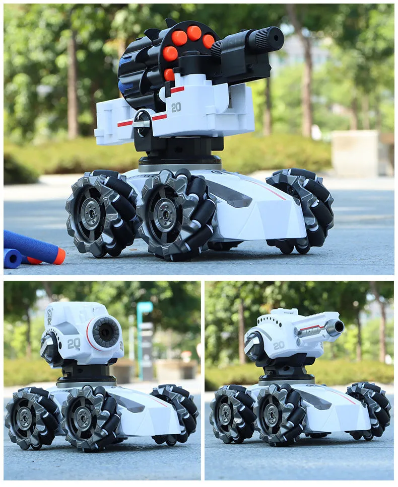 3 Head 4WD RC Tank Car With Gesture Conrol