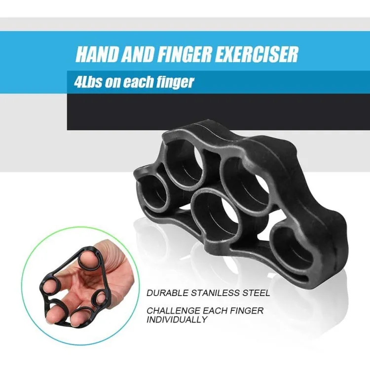 5 In 1 Counting Grip Device Fitness Adjustment Grip Device  Finger Trainer Set(Black)