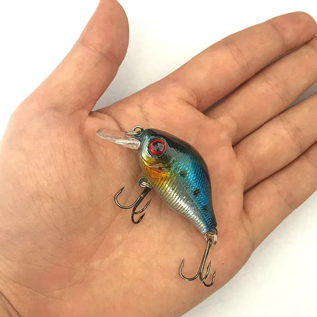 8.5G 5.5CM Bass Fishing Lures Crank Bait Crankbait Tackle Swim bait wobblers fishing japan Hard  Crazy Fish Lure