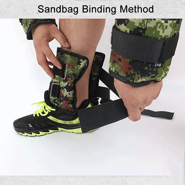 A Pair of Selling Fitness Loading Equipment Ankle Weights Gaiter Sandbags, Adjustable Invisible Running Sports Sandbags, Weight: 3kg