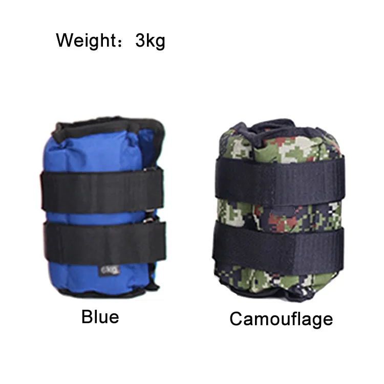 A Pair of Selling Fitness Loading Equipment Ankle Weights Gaiter Sandbags, Adjustable Invisible Running Sports Sandbags, Weight: 3kg