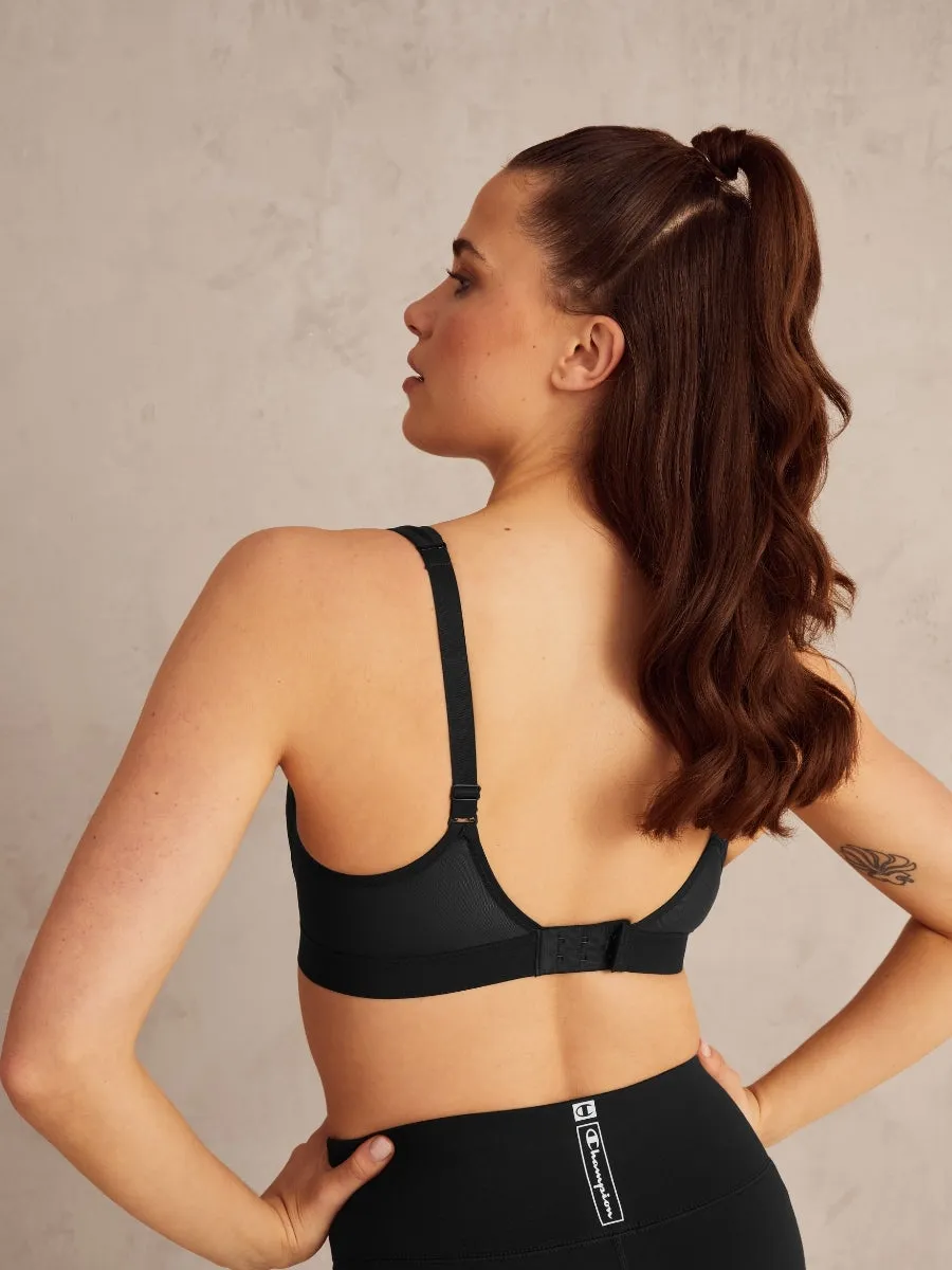 Active Classic Support Sports Bra - Black