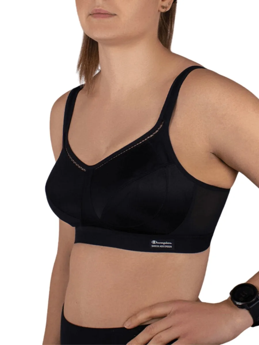 Active Classic Support Sports Bra - Black