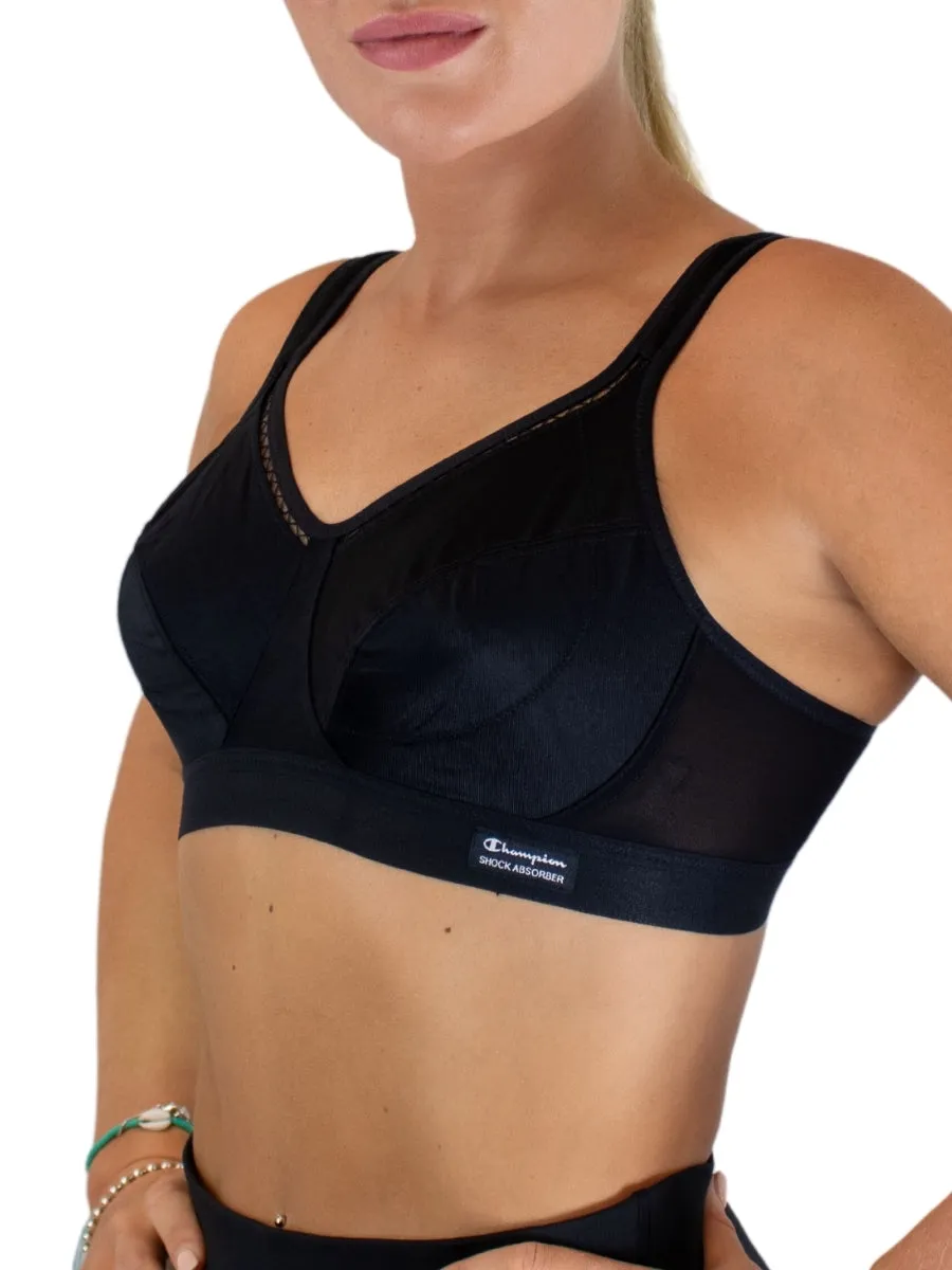 Active Classic Support Sports Bra - Black