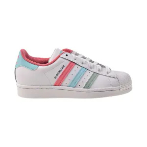 Adidas Superstar Big Kids' Shoes Cloud White-Hazy Rose-Hazy Sky