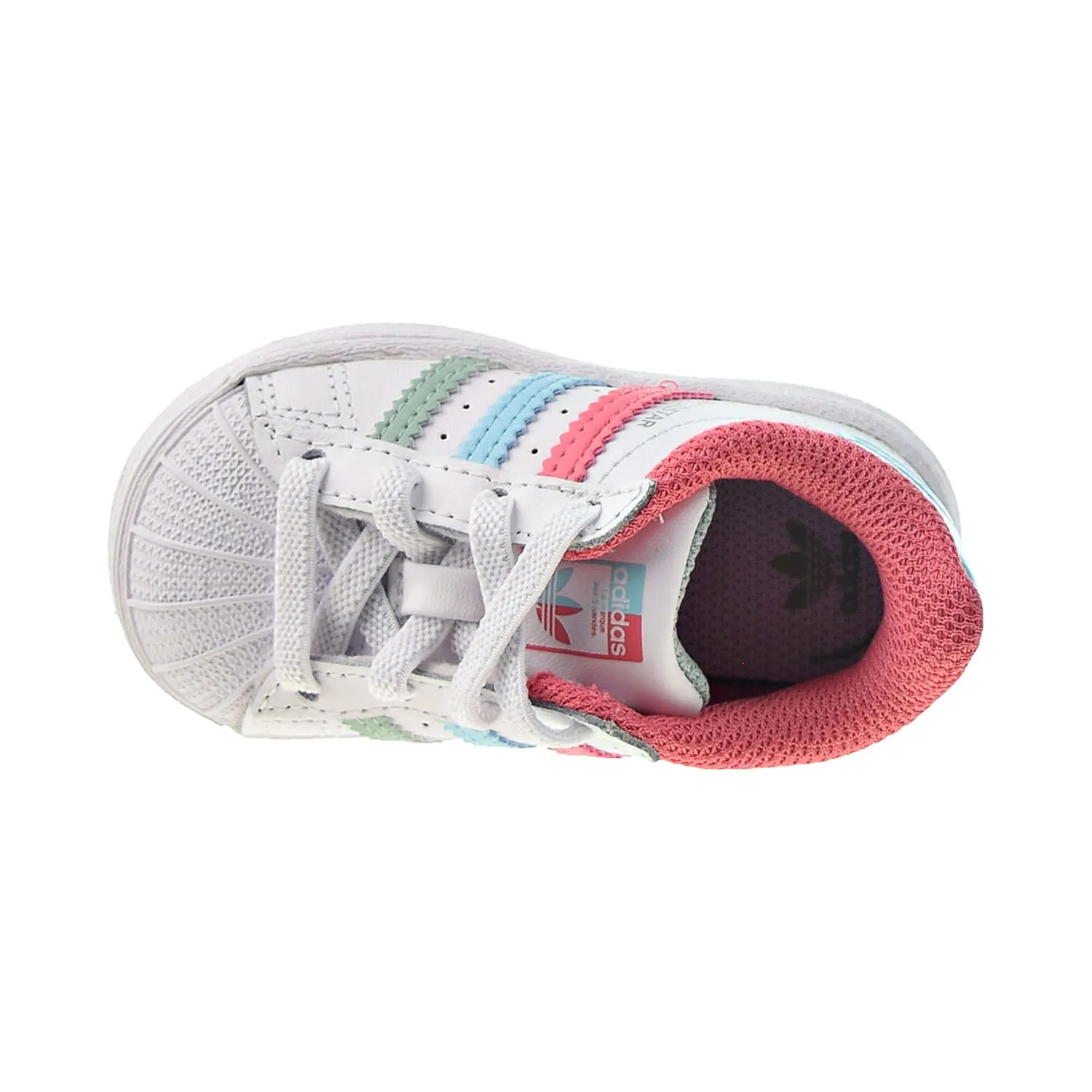 Adidas Superstar EL I Toddlers' Shoes Cloud White-Hazy Rose-Hazy Sky