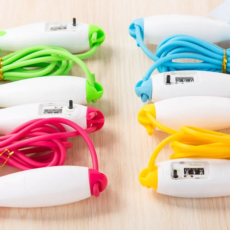 Adjustable Mechanical Counting PVC Skipping Rope Fitness Sports Equipment, Length: 3m(Yellow White)