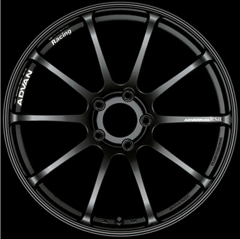 Advan RSII 17x7.5  48 5-114.3 Semi Gloss Black Wheel