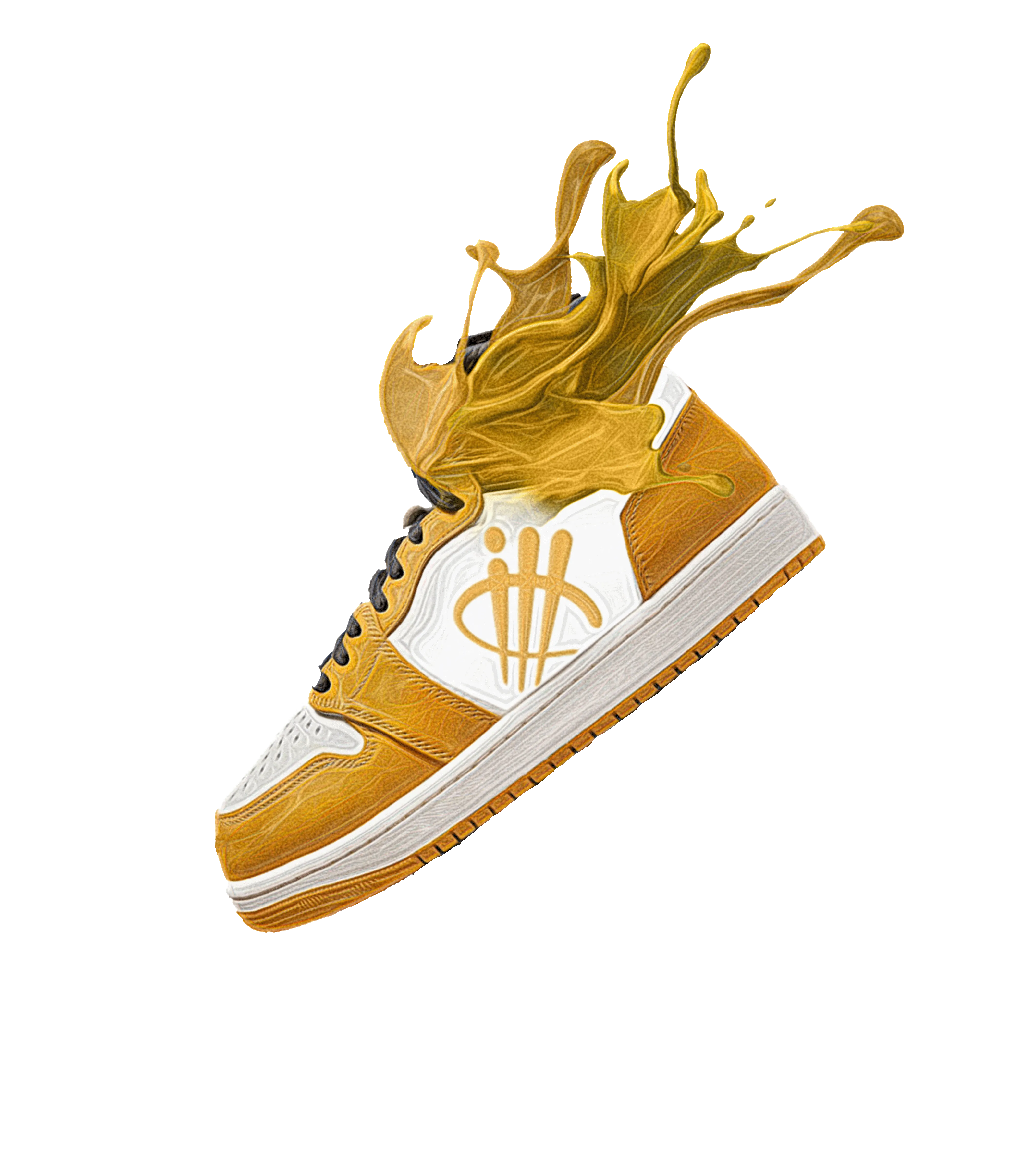 Air Jordan 1 High OG “Yellow Ochre” | illcurrency Black T-Shirt (SPLASH)