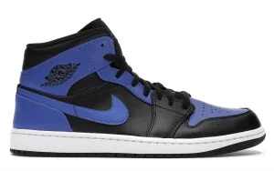 Air Jordan 1 Mid Hyper Royal Tumbled Leather