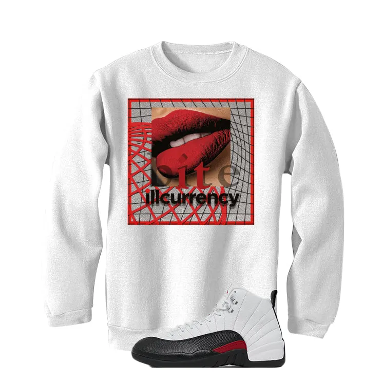 Air Jordan 12 “Red Taxi” | illcurrency White T-Shirt (BITE IT)