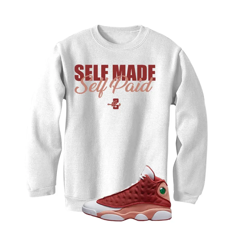 Air Jordan 13 Dune Red White T-Shirt (Self Made Self Paid)| illcurrency