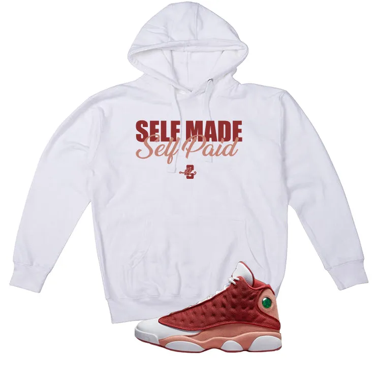 Air Jordan 13 Dune Red White T-Shirt (Self Made Self Paid)| illcurrency