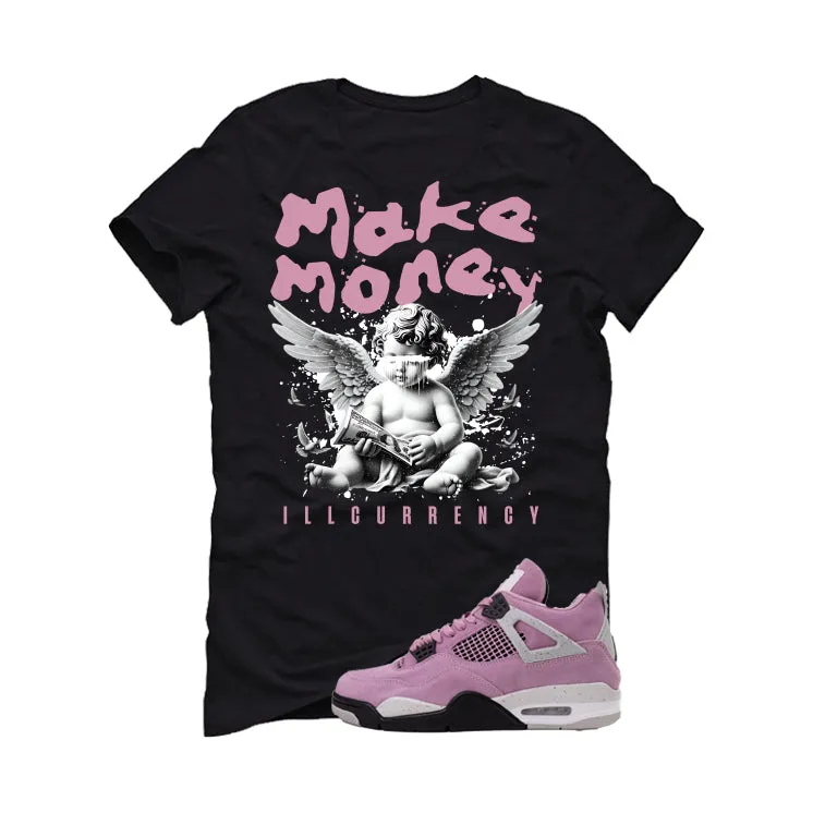 Air Jordan 4 WMNS Orchid Black T-Shirt (Make Money)| illcurrency