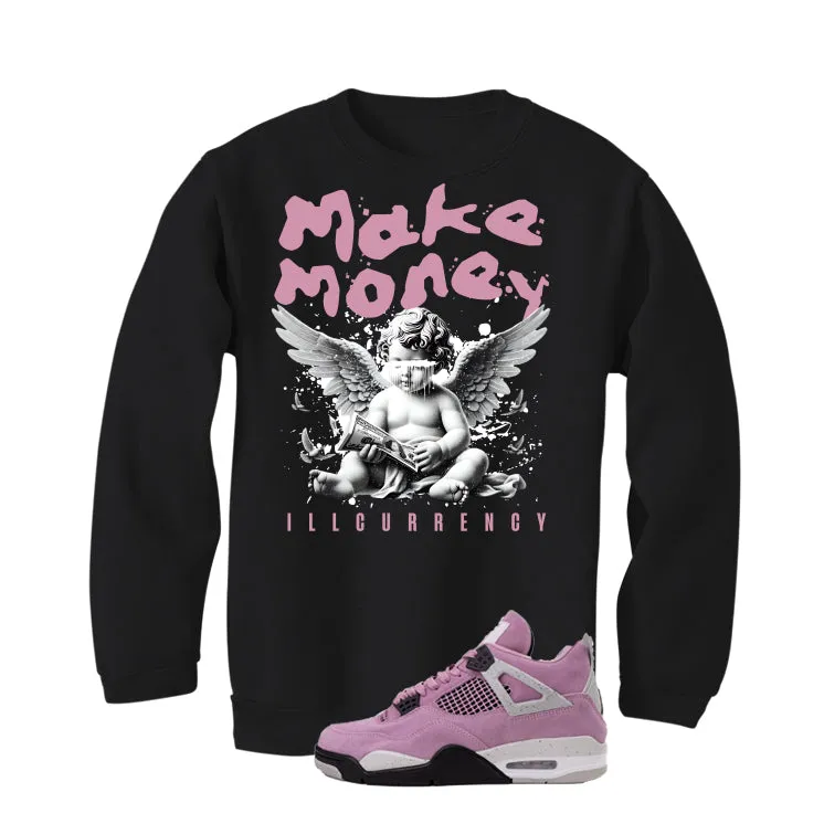 Air Jordan 4 WMNS Orchid Black T-Shirt (Make Money)| illcurrency