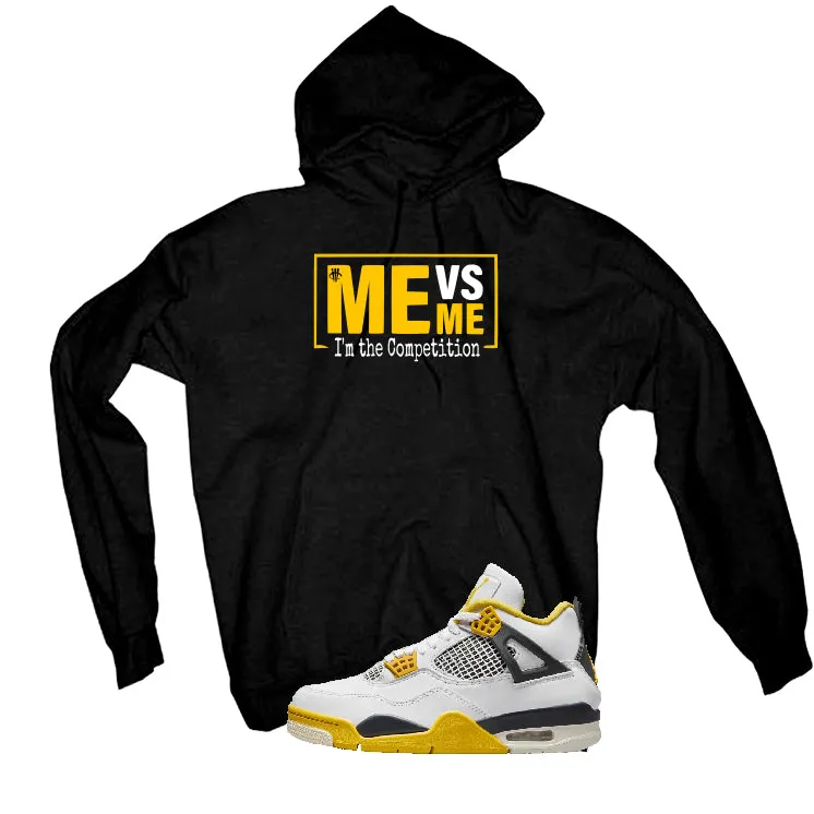 Air Jordan 4 WNNS “Vivid Sulfur” | illcurrency Black T-Shirt (Me vs Me)