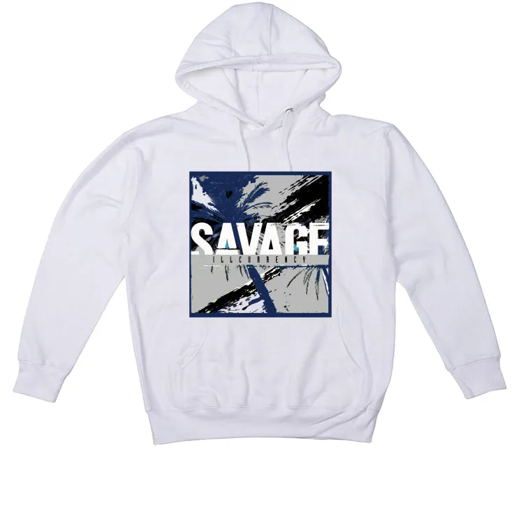 Air Jordan 6 “Midnight Navy” | illCurrency White T-Shirt (SAVAGE)