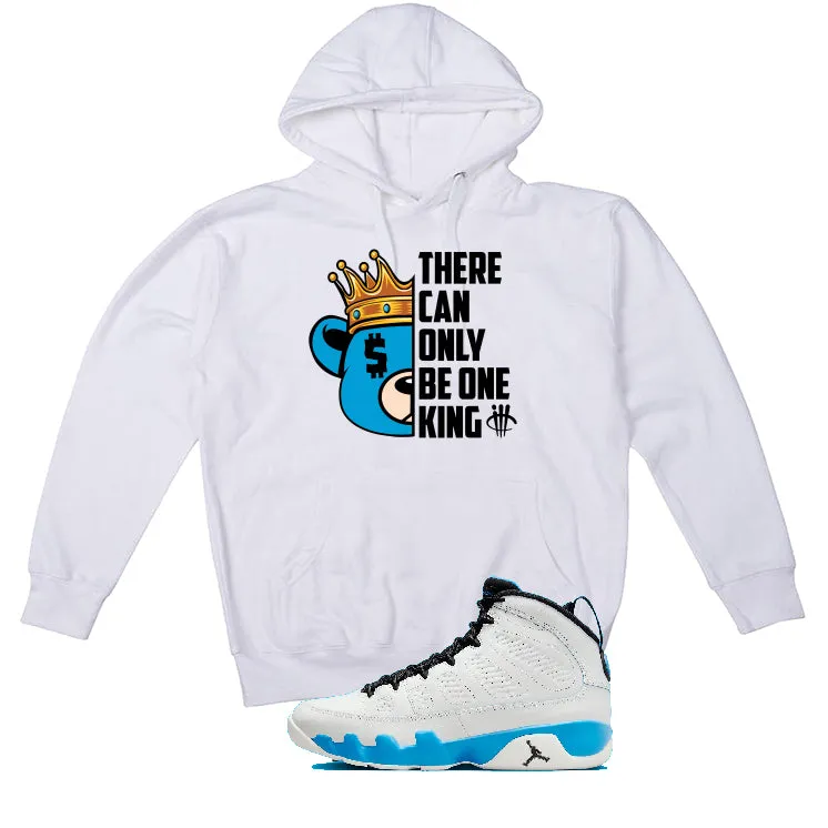 Air Jordan 9 “Powder Blue” | illcurrency White T-Shirt (Can Only Be One King)