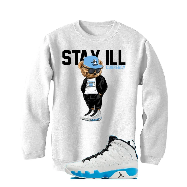 Air Jordan 9 “Powder Blue” | illcurrency White T-Shirt (ill bear)