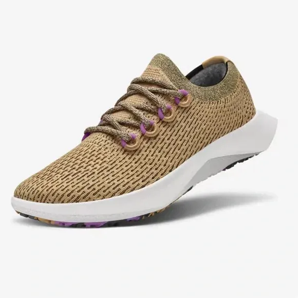 Allbirds Tree Dasher 2 - Hazy Beige/Lux Purple (White Sole)