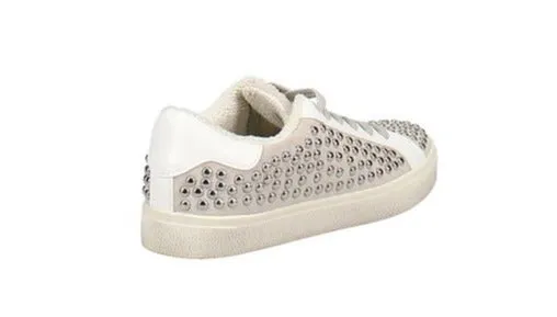 AQUA - TESS STUDDED GRAY SUEDE SNEAKERS **FREE SHIPPING**