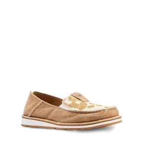 Ariat Ladies Cruiser Adobe Tan & White Hair On Slip On Shoes 10044532