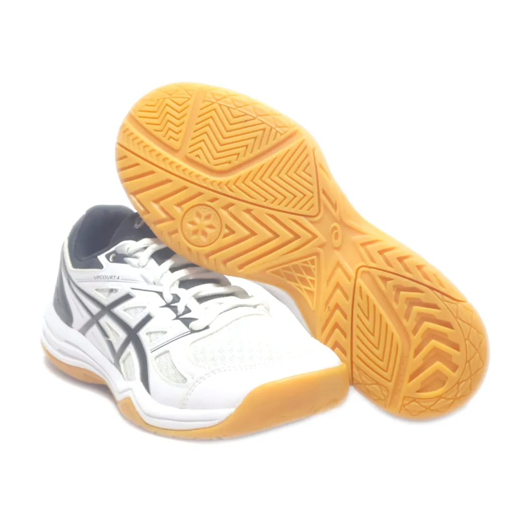 Asics Upcourt 4 Sport Shoes Leather White Colour For Women