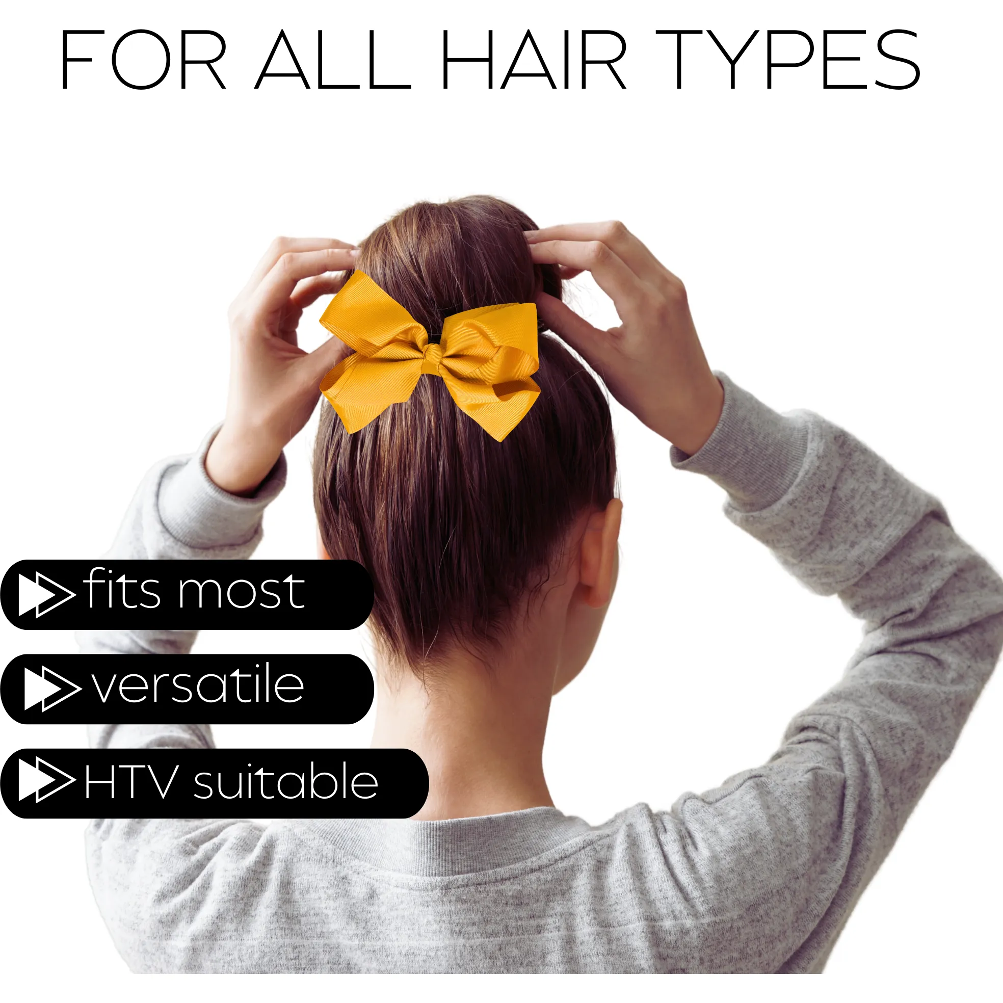 Athletic Gold Classic Hair Bows - 10 Pack