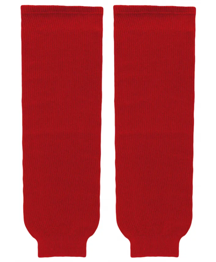 Athletic Knit (AK) HS630-005 Red Knit Ice Hockey Socks