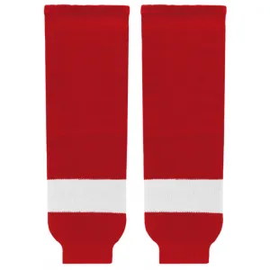 Athletic Knit (AK) HS630-202 Detroit Red Wings Red Knit Ice Hockey Socks