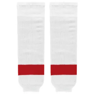 Athletic Knit (AK) HS630-203 Detroit Red Wings White Knit Ice Hockey Socks