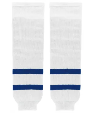 Athletic Knit (AK) HS630-205 Old Toronto Maple Leafs White Knit Ice Hockey Socks