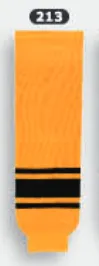 Athletic Knit (AK) HS630-213 Gold/Black Knit Ice Hockey Socks