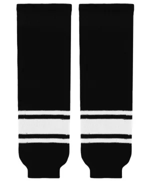 Athletic Knit (AK) HS630-221 Black/White Knit Ice Hockey Socks