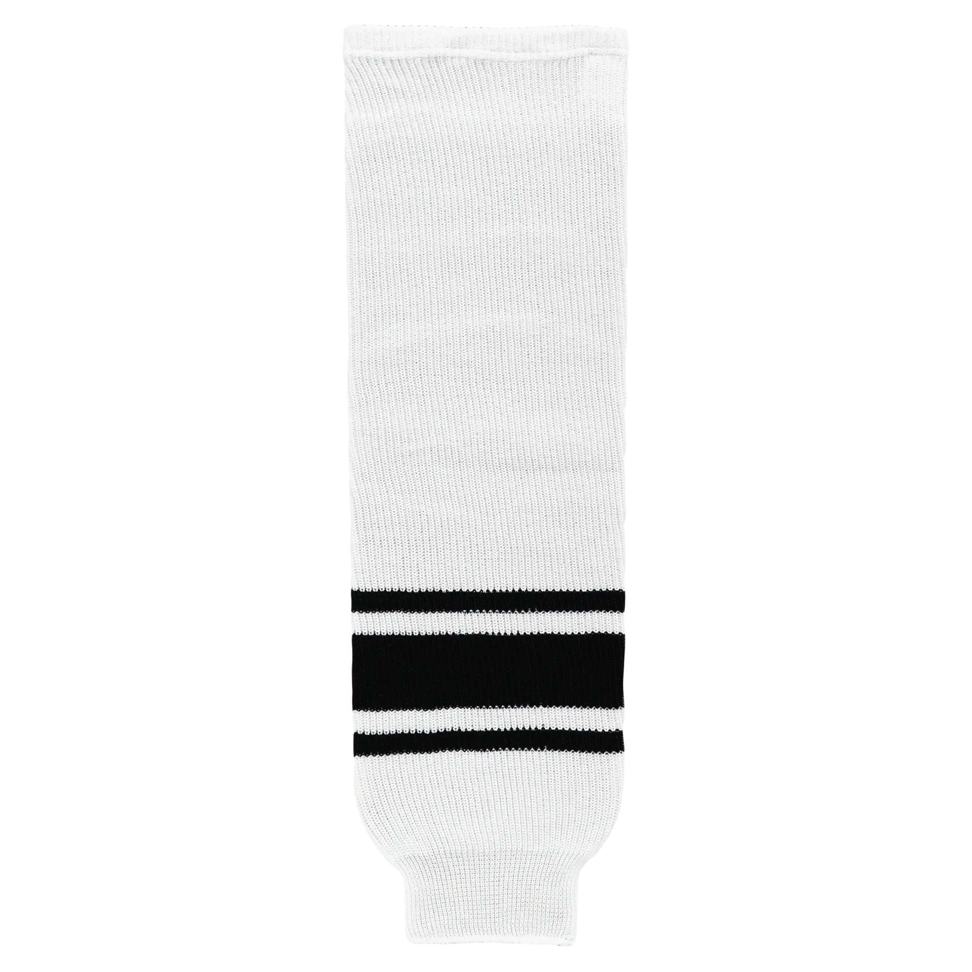 Athletic Knit (AK) HS630-222 White/Black Knit Ice Hockey Socks