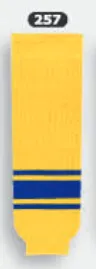 Athletic Knit (AK) HS630-257 Maize/Royal Blue Knit Ice Hockey Socks