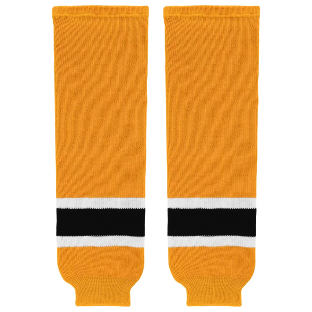 Athletic Knit (AK) HS630-298 Boston Bruins Gold Knit Ice Hockey Socks