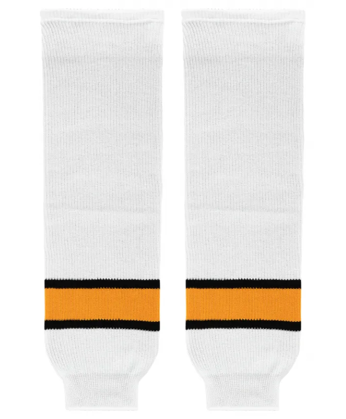 Athletic Knit (AK) HS630-301 North Bay Centennials White Knit Ice Hockey Socks