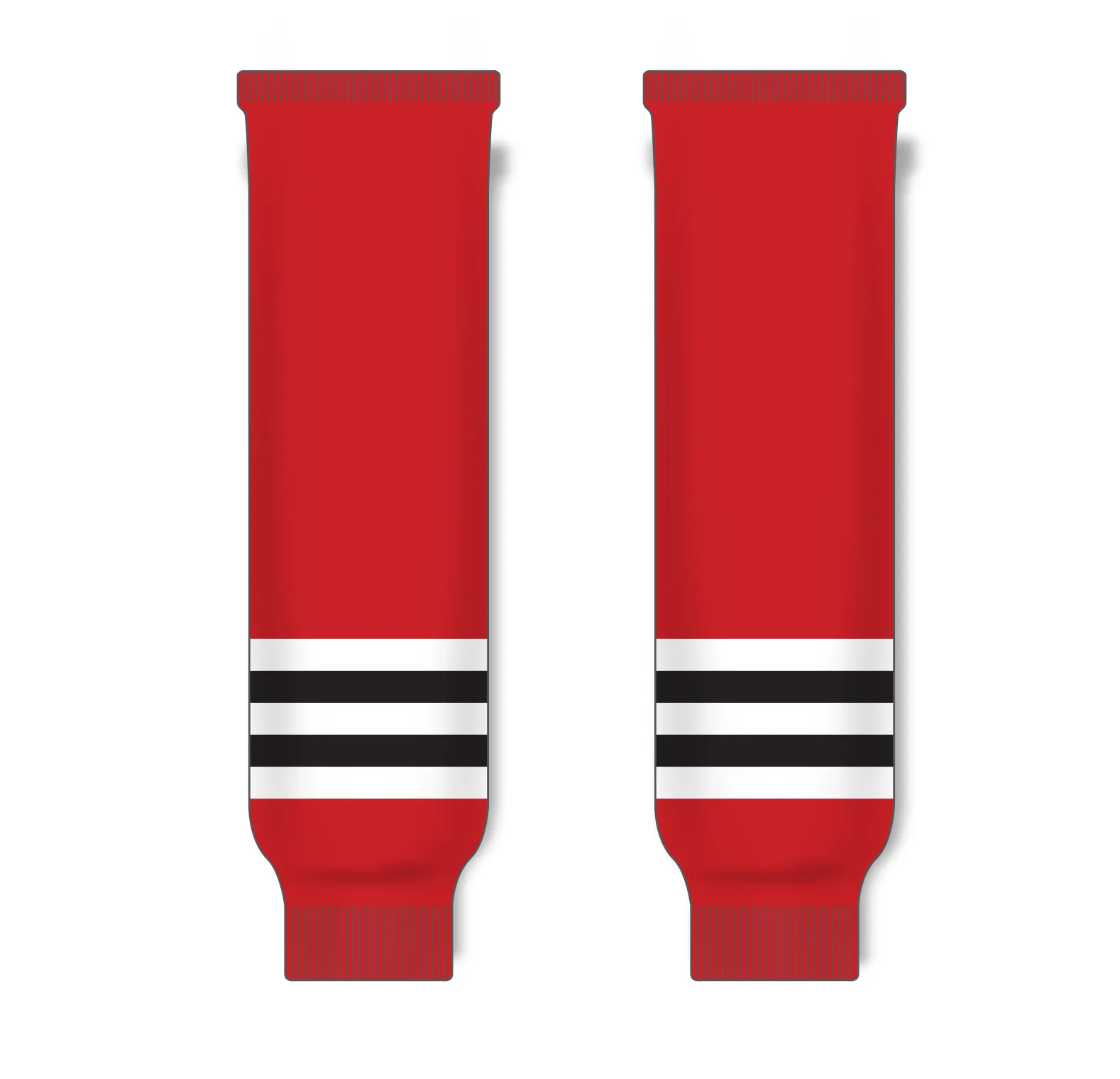 Athletic Knit (AK) HS630-304 Chicago Blackhawks Red Knit Ice Hockey Socks