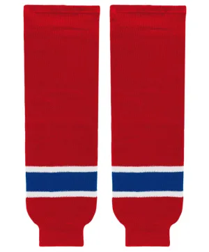 Athletic Knit (AK) HS630-308 Edmonton Oil Kings Red Knit Ice Hockey Socks