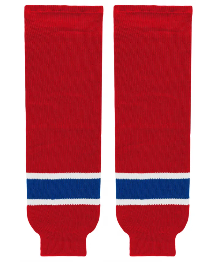 Athletic Knit (AK) HS630-308 Spokane Chiefs Red Knit Ice Hockey Socks