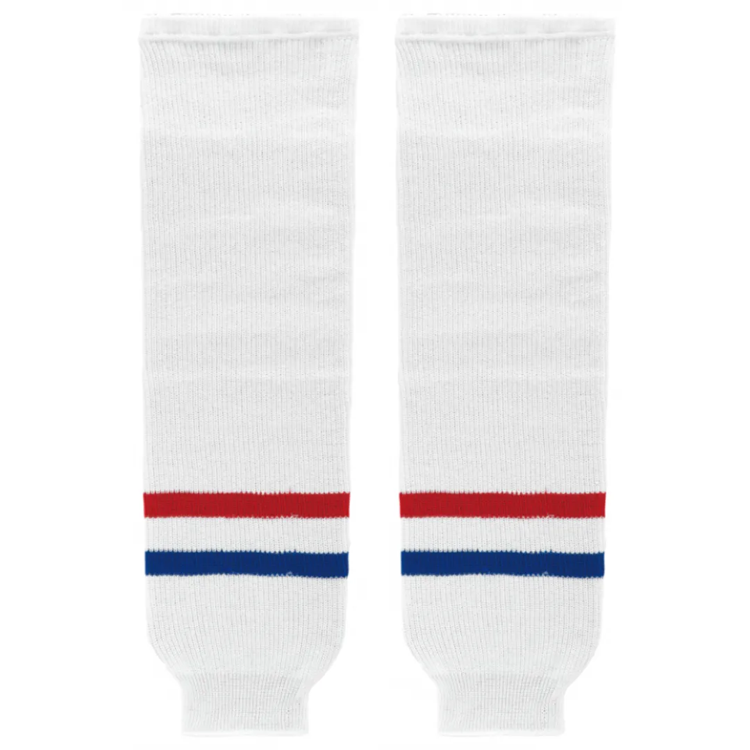 Athletic Knit (AK) HS630-309 Montreal Canadiens White Knit Ice Hockey Socks