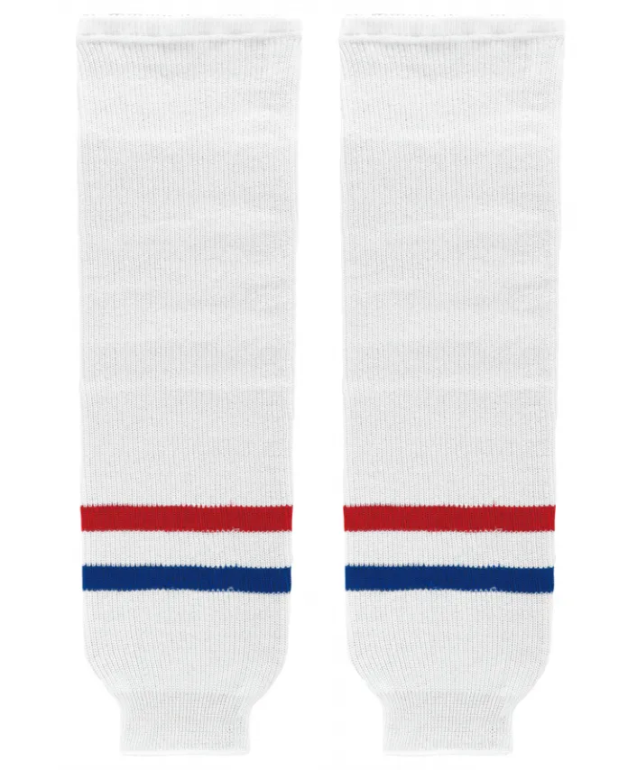 Athletic Knit (AK) HS630-309 Montreal Canadiens White Knit Ice Hockey Socks