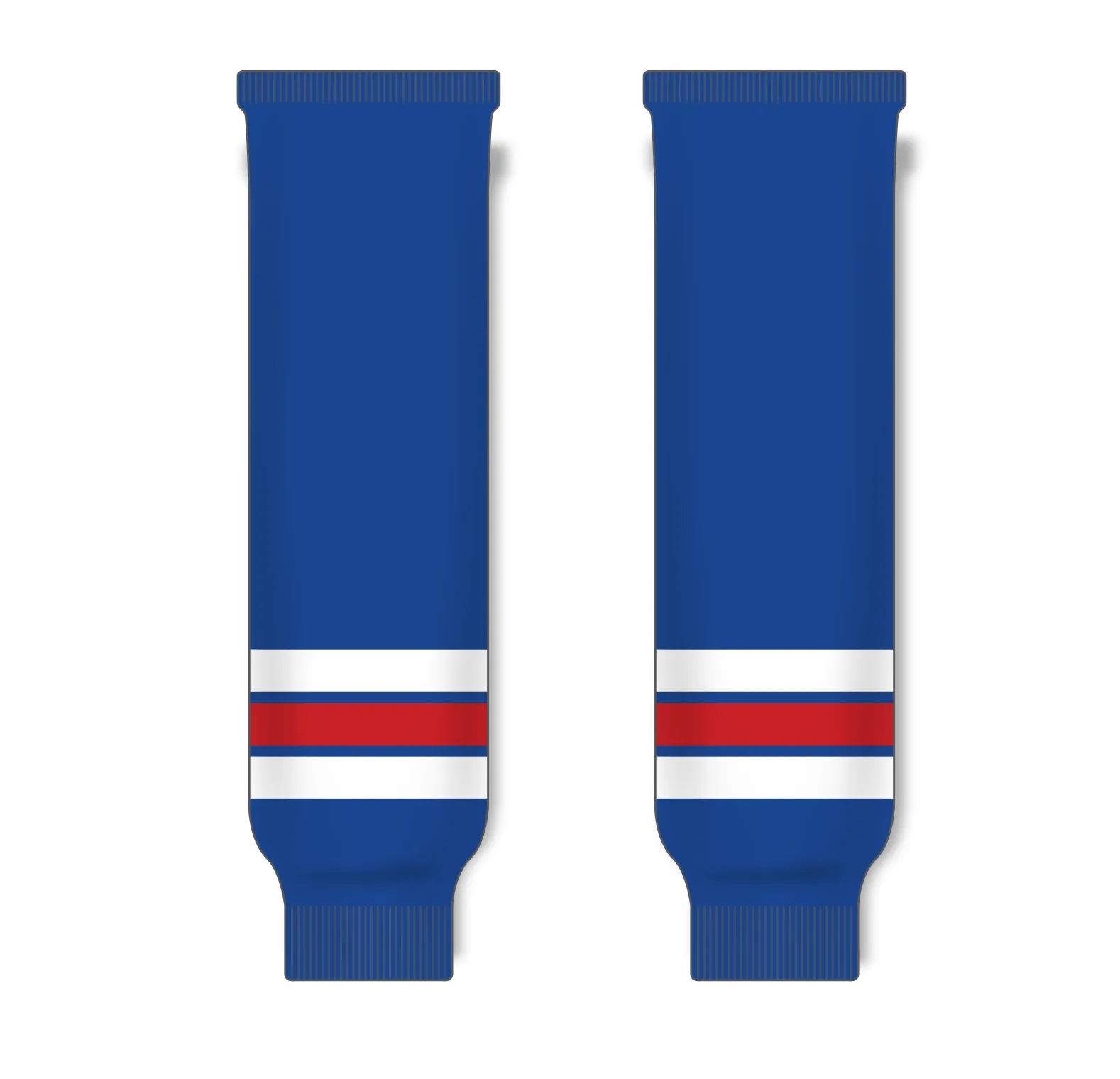 Athletic Knit (AK) HS630-312 Kitchener Rangers Royal Blue Knit Ice Hockey Socks