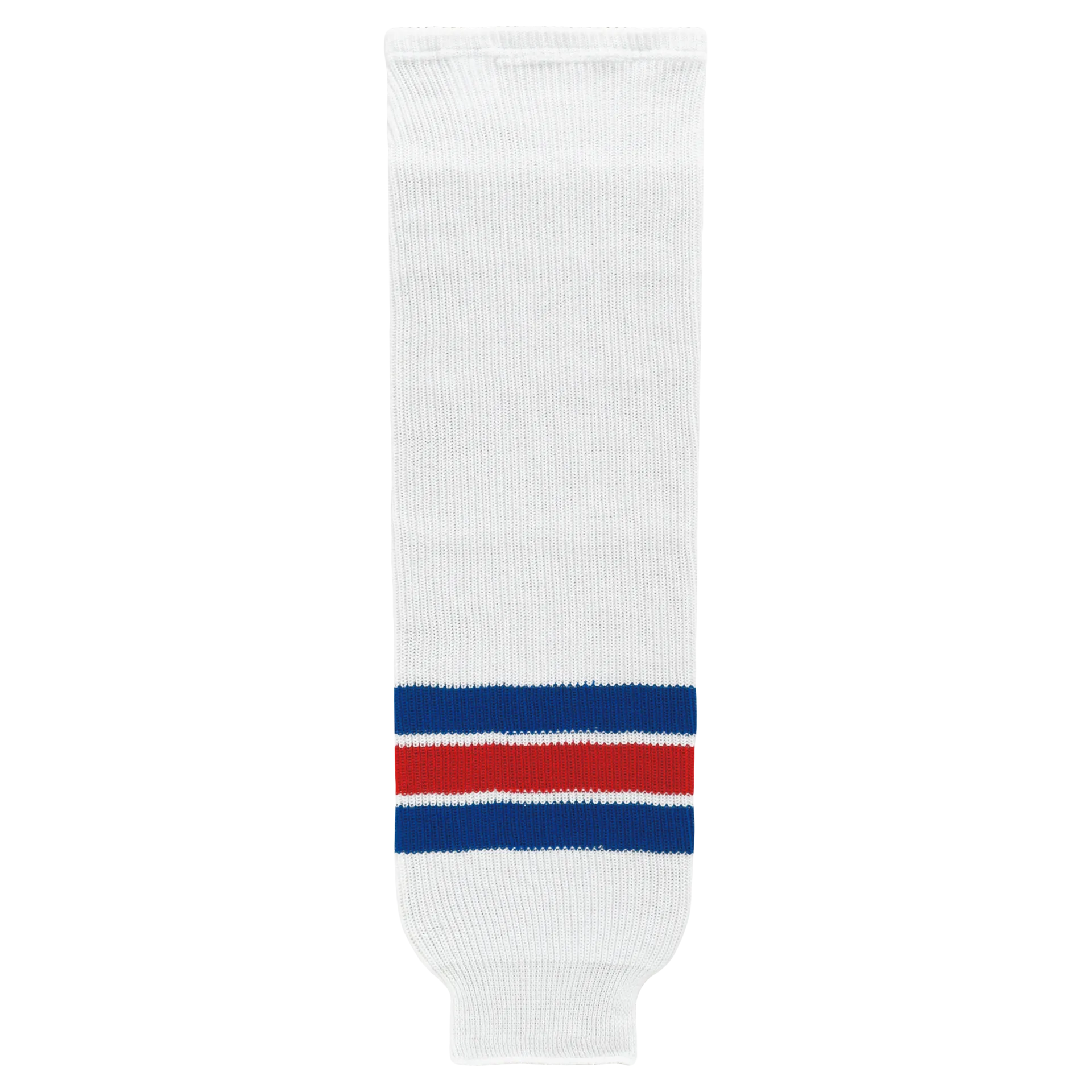 Athletic Knit (AK) HS630-313 New York Rangers White Knit Ice Hockey Socks