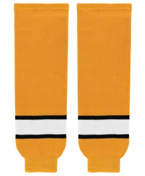 Athletic Knit (AK) HS630-329 Boston Bruins Gold Knit Ice Hockey Socks